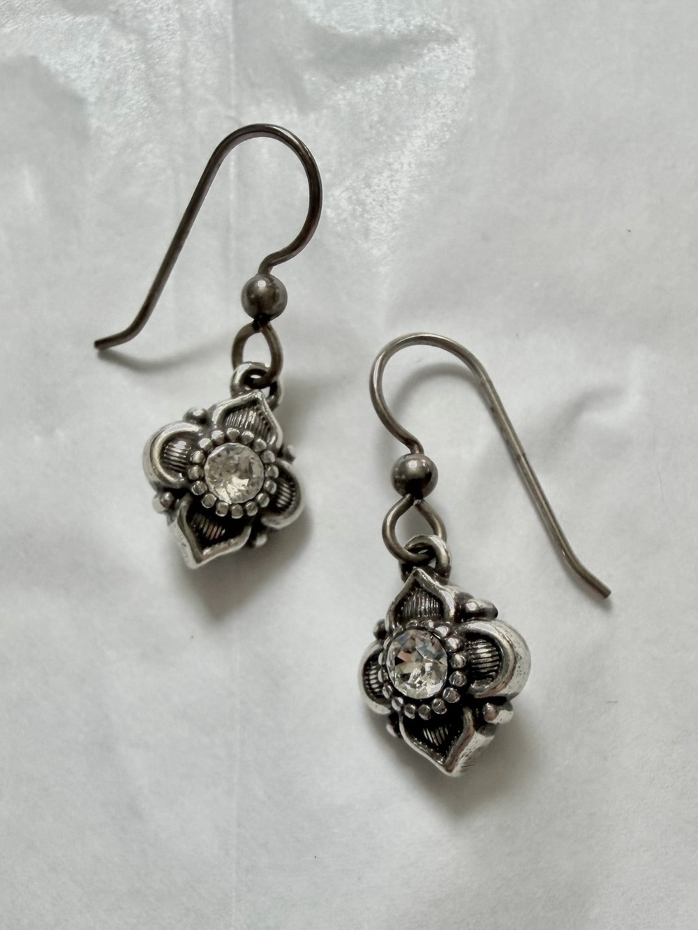 Brighton Silver-plated “Alcazar” French Wire Earrings (Retired Design)